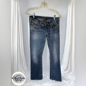 Silver Jeans Co. Pioneer Bootcut Jeans  Embroidered Pockets size 27